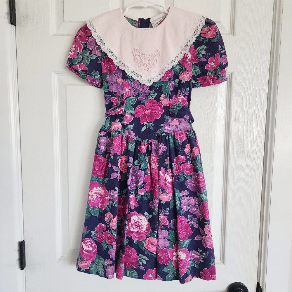 Britland Girls Vintage Floral Dress